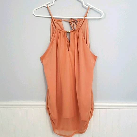 le chateau Tops - Le Chateau Peach Flowy Top